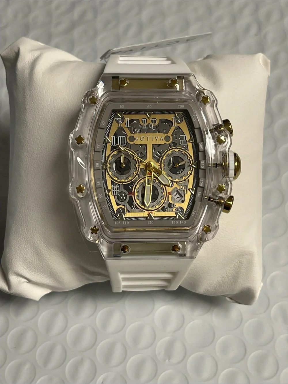 Activa Fury X Invicta Men's Watch w/ Skeleton Dial - 44.3mm, White (ACW2305-004)